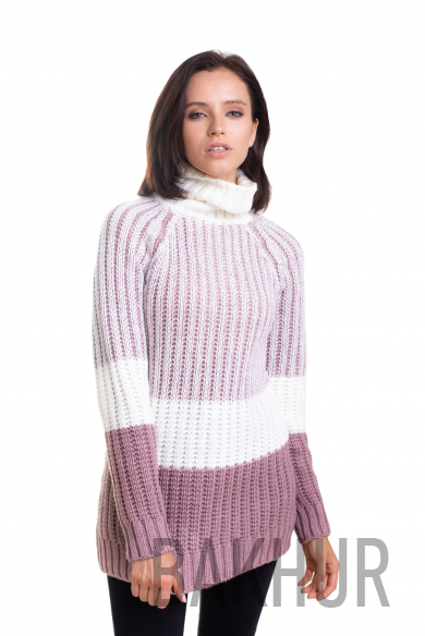 Триколірний светр